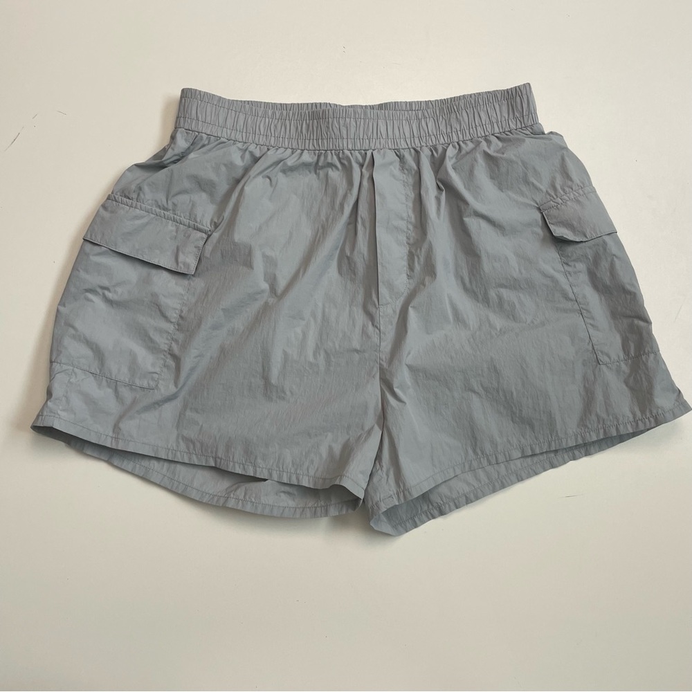 Princess Polly Shorts Cargo Nylon Lightweight Athletic Gorpcore Lounge Grey